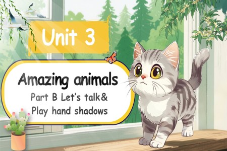 Unit3第4课时Part B Let's talk&Play hand shadows人教三年级英语上册PPT课件含教案