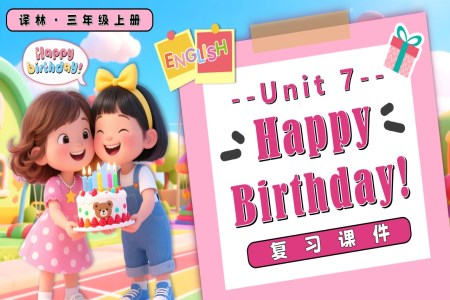 Unit7 Happy Birthday復(fù)習(xí)三年級英語上冊譯林PPT課件含知識清單