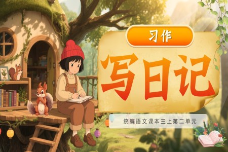 《習作：寫日記》部編語文三年級上冊PPT課件含教案