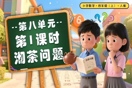 第八单元第01课时数学广角沏茶问题四年级数学上册人教PPT课件含教案
