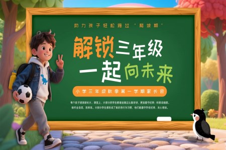 三年级新生家长会PPT含讲稿