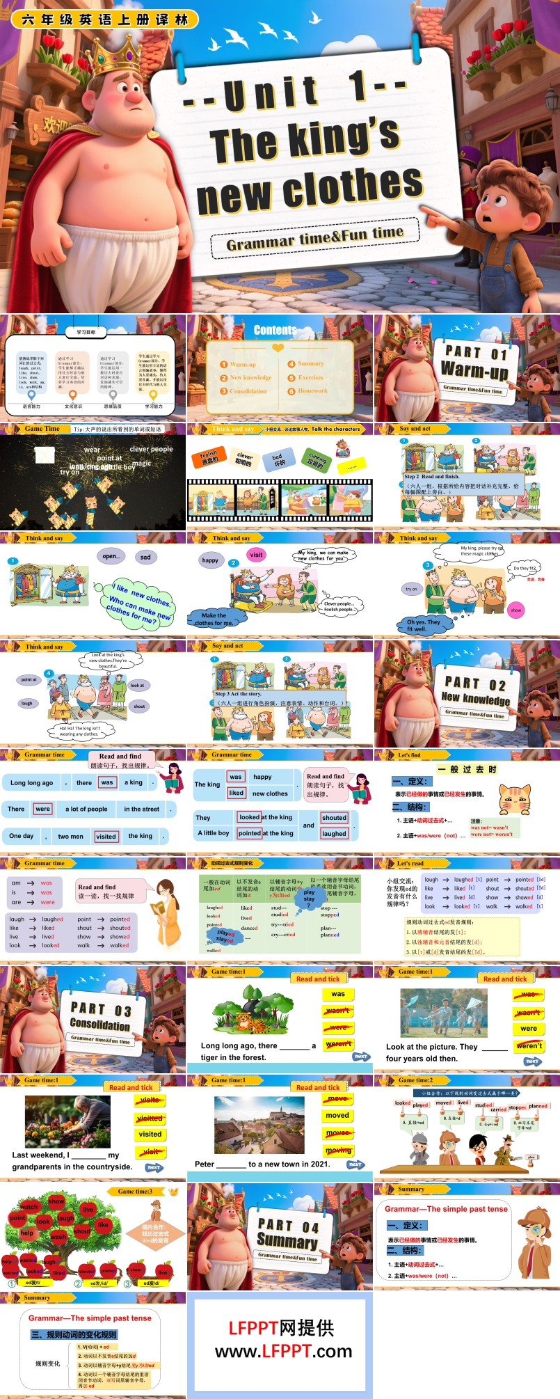 Unit1 Grammar time Fun time六年级英语上册译林PPT课件含教案