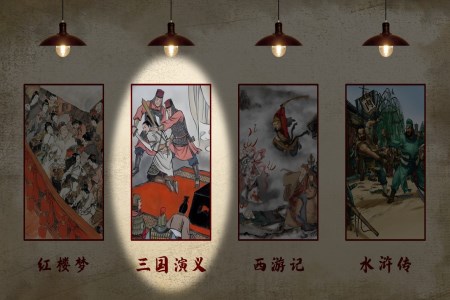 四大名著聚光灯动画PPT【特效动画】