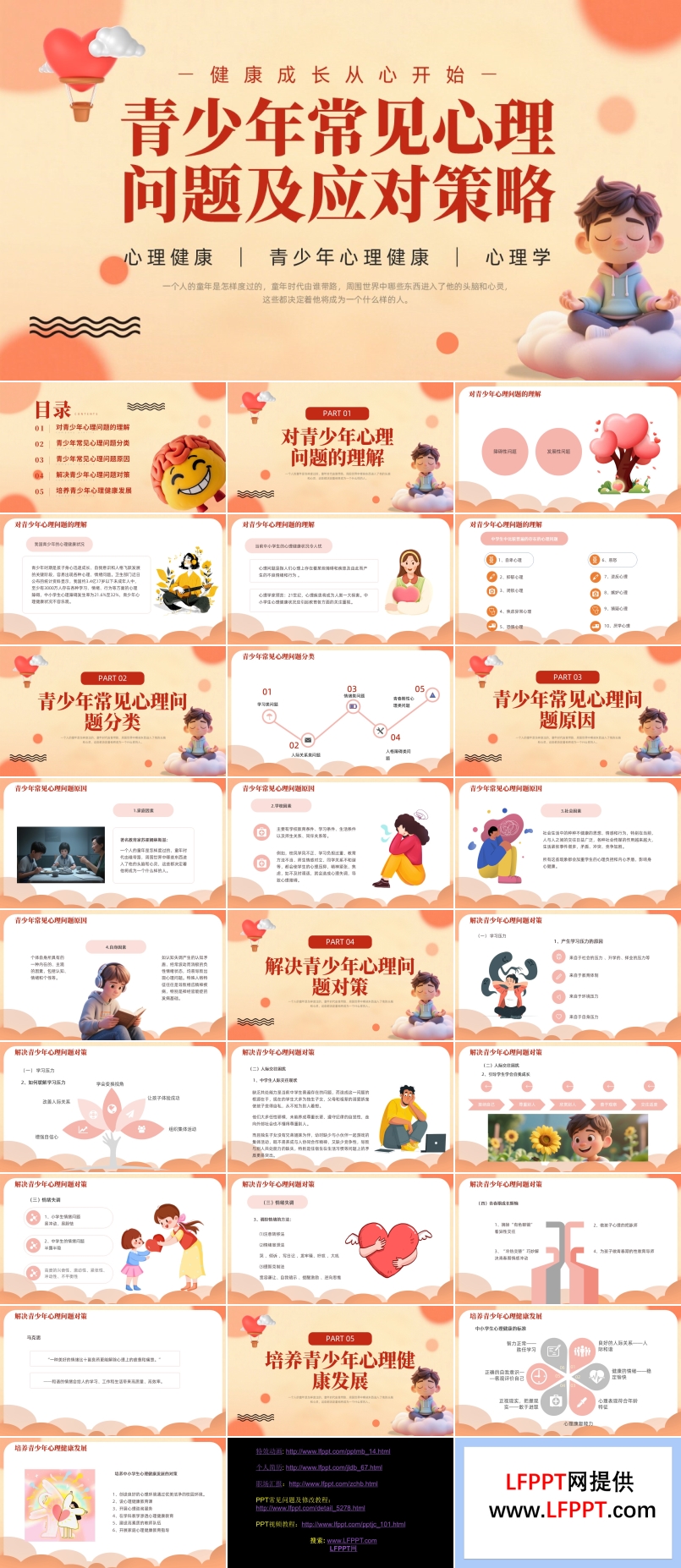 青少年常见心理问题及应对策略心理健康PPT课件含讲稿