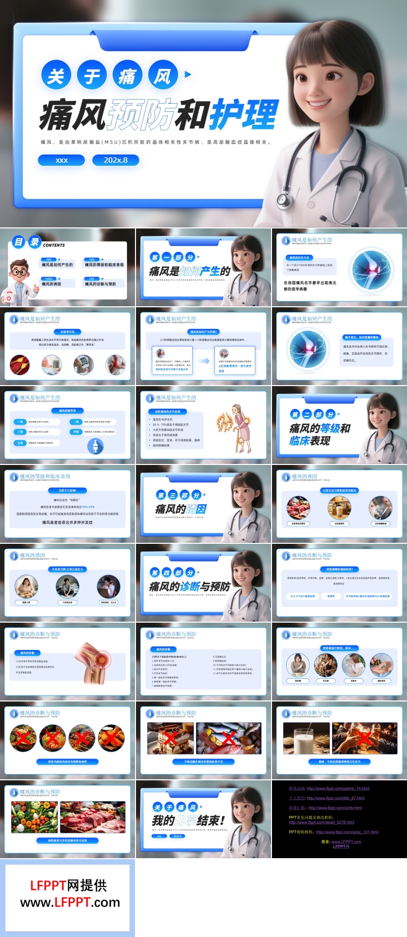 痛风的预防与护理PPT含讲稿