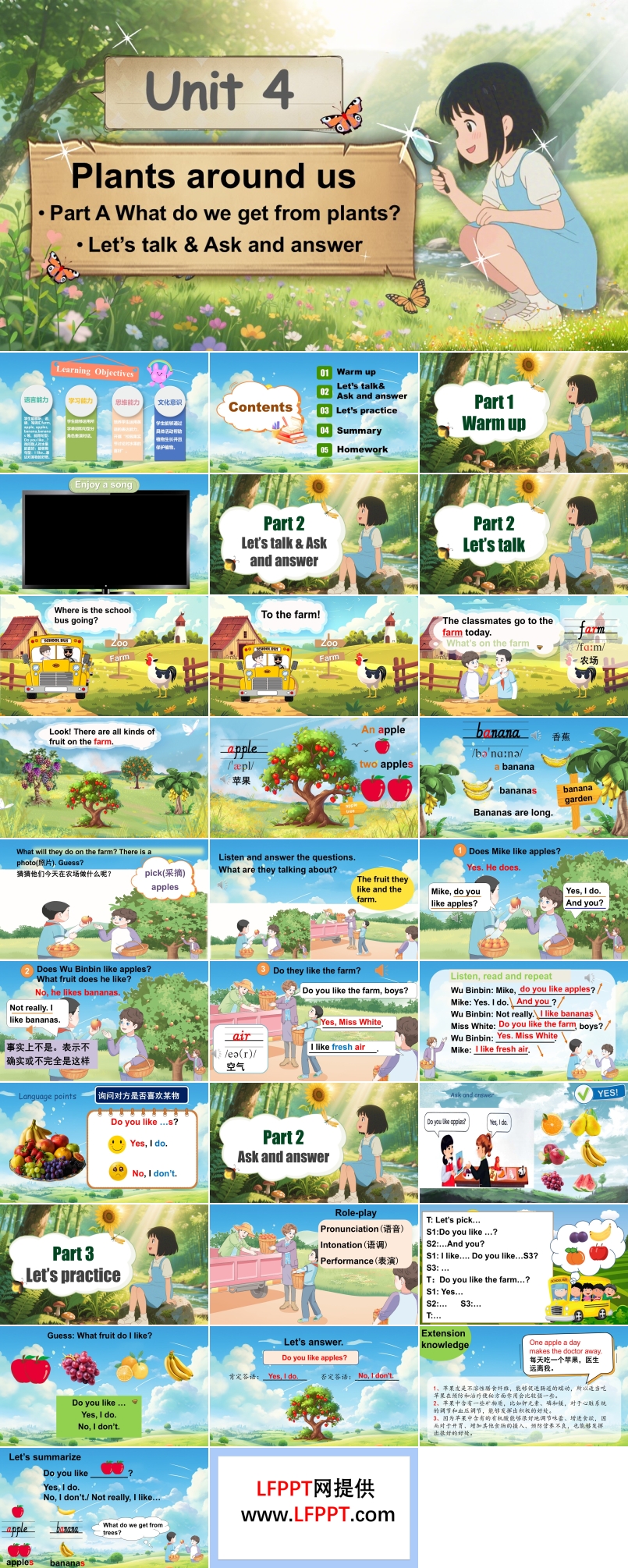 Unit4第1课时Part ALet’s talk & Ask and answer人教三年级英语上册PPT课件含教案