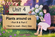 Unit4第6课时Part B Start toread&Part Cmake a paper garden人教三年级英语上册PPT课件含教案