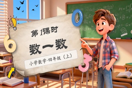 第一单元第1课时数一数北师大数学四年级上册PPT课件含教案