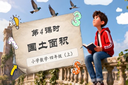 第一单元第4课时国土面积北师大数学四年级上册PPT课件含教案