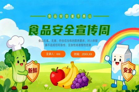 食品安全宣传周培训PPT含讲稿