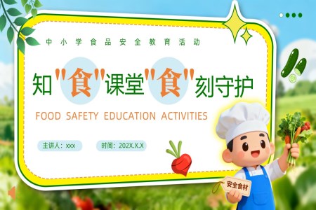 食品安全教育课件PPT含讲稿