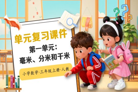 第三单元：毫米、分米和千米人教小学数学三年级上册PPT课件含教案