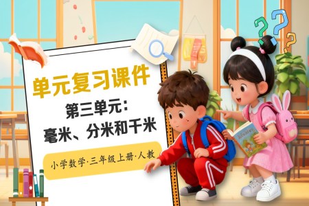 第三单元：毫米、分米和千米人教小学数学三年级上册PPT课件含教案