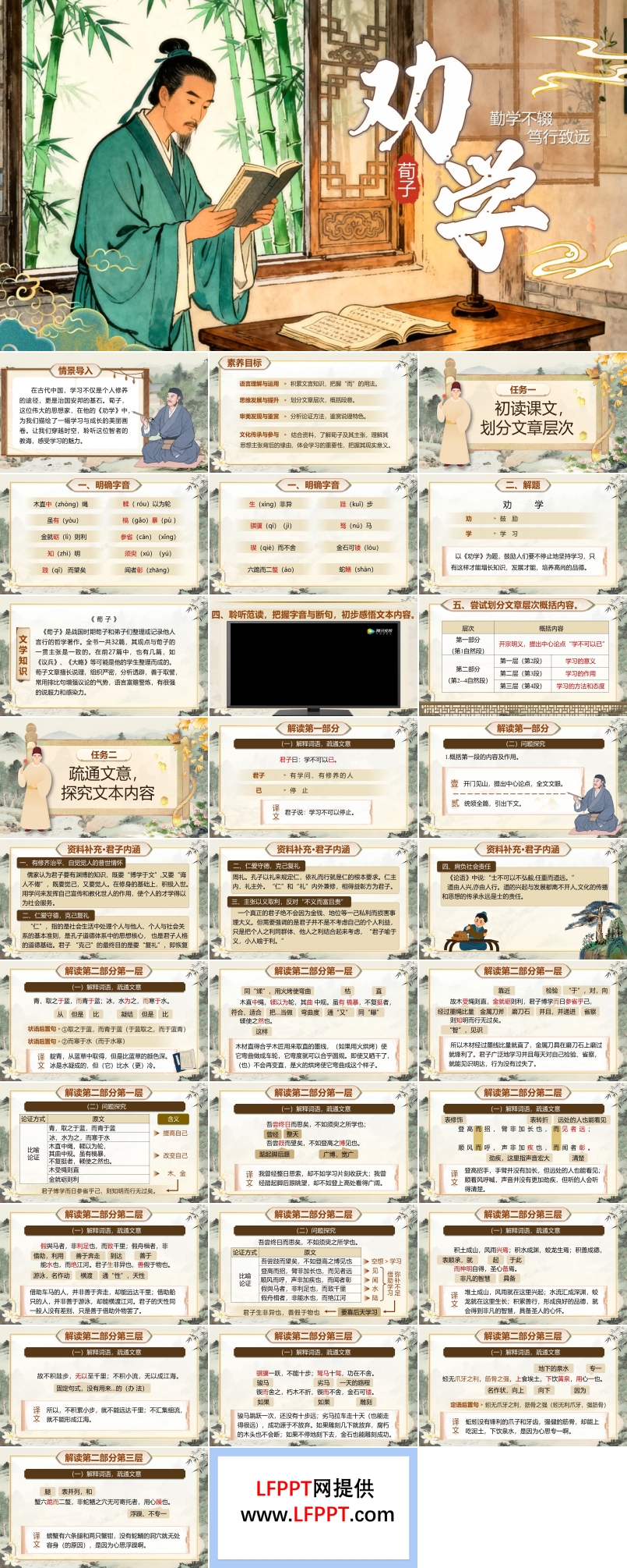 《劝学》中职语文上册第6单元PPT课件含教案