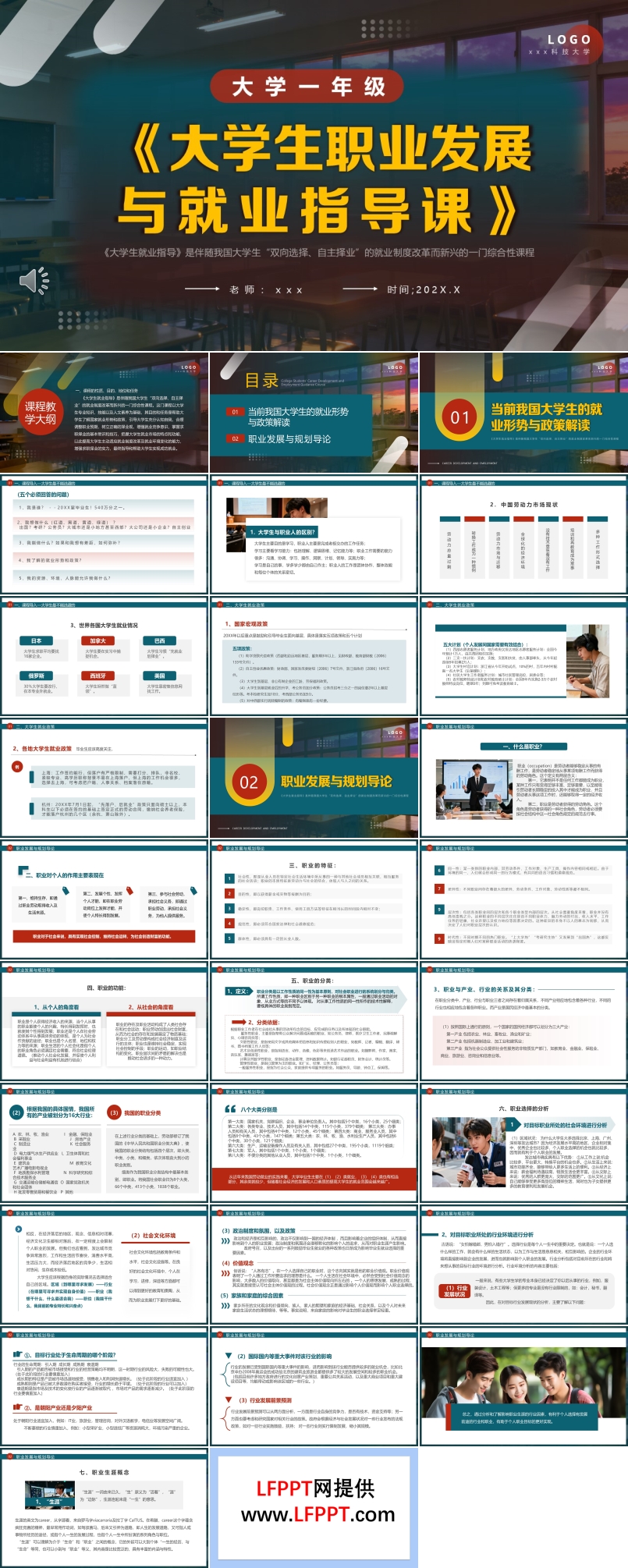 大学生职业发展与就业指导课PPT课件含讲稿