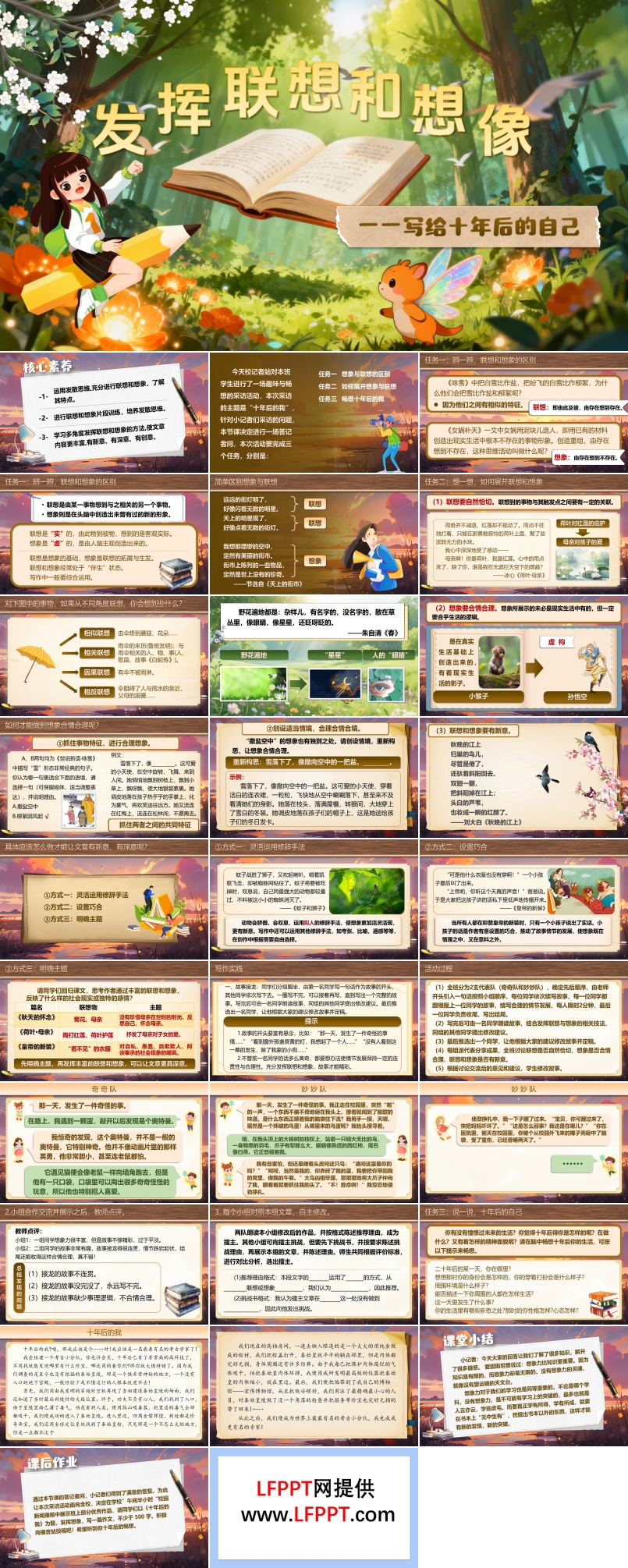 《写作：发挥联想和想象》语文部编七年级上册PPT课件含教案
