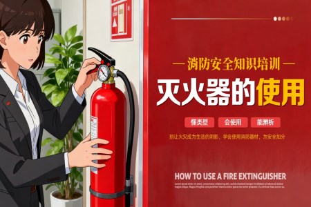 灭火器的使用知识培训课件PPT含讲稿