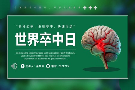 世界卒中日介绍PPT含讲稿
