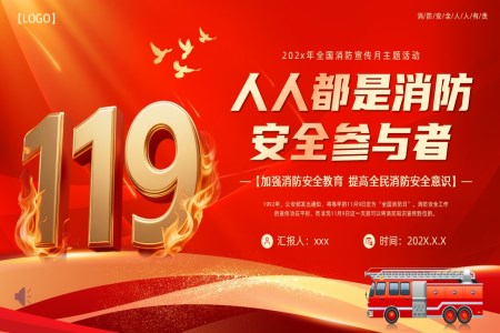 2025年全国消防日宣传月主题活动PPT培训含讲稿