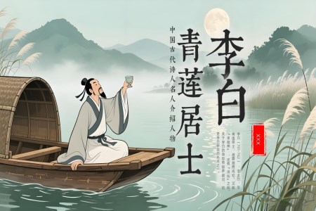 古代诗人李白介绍PPT课件含讲稿