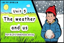 Unit 5 第4課時 Part B Let’s talk Choose and say人教PEP四年級上冊PPT課件含教案