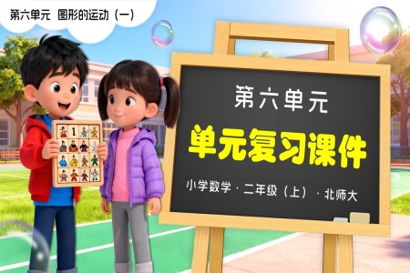 第六单元 图形的运动(一)(单元复习课件)二年级数学上册北师大PPT课件含教案