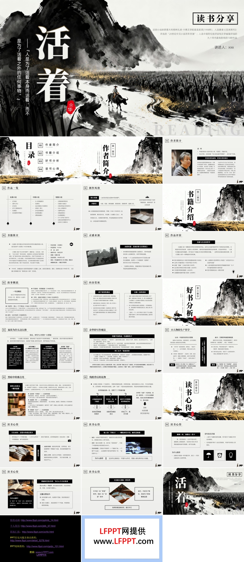 余华活着读书分享好书推荐动态PPT含讲稿