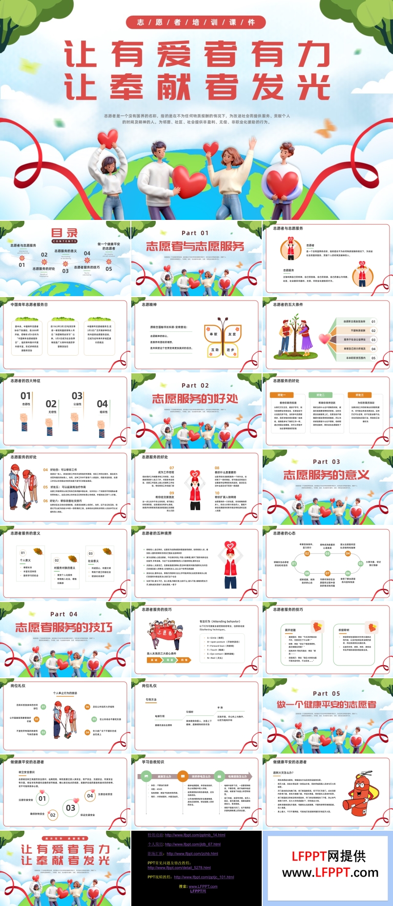 让有爱者有力让奉献者发光志愿者培训PPT课件含讲稿