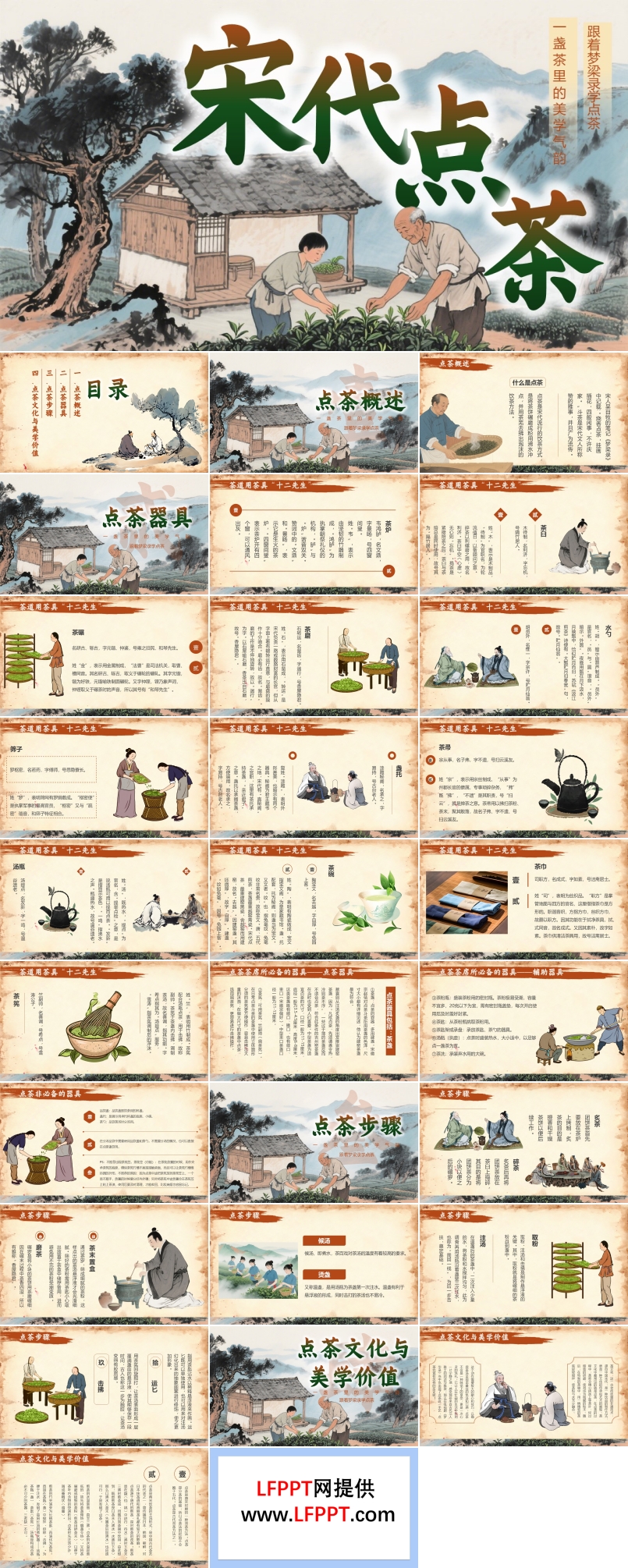 宋代點茶文化介紹PPT課件含講稿