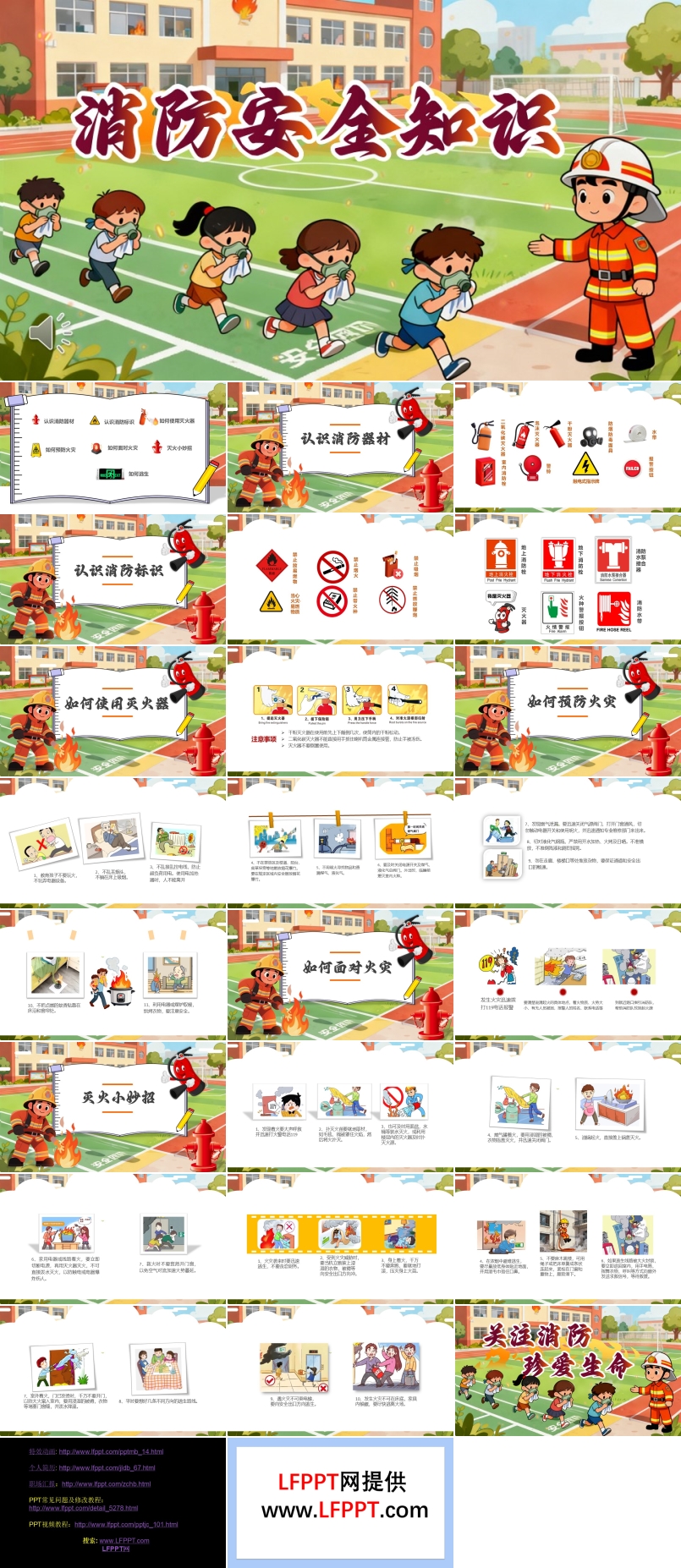 幼儿园消防安全知识培训课件PPT含讲稿
