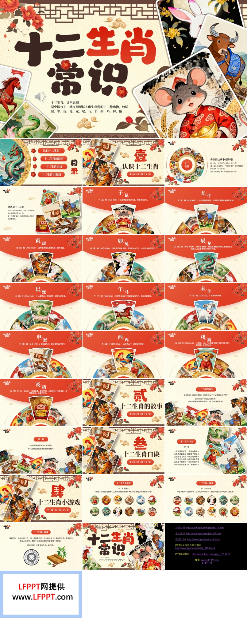 十二生肖介绍PPT课件含讲稿