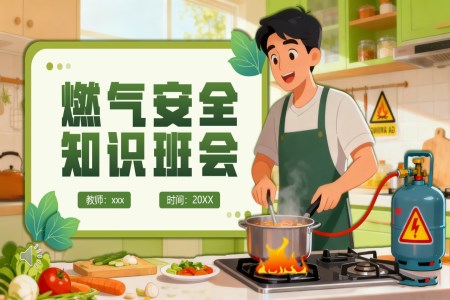 燃气安全知识班会课件ppt含讲稿