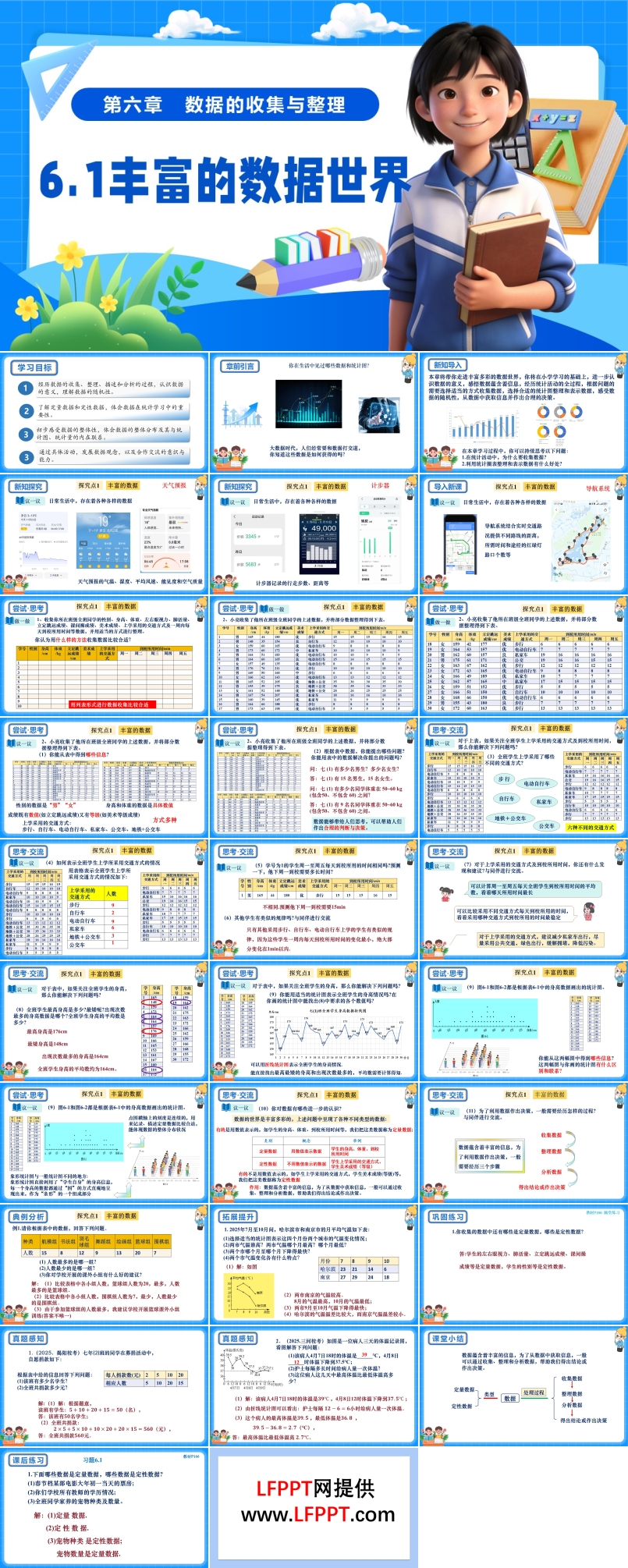 6.1丰富的数据世界（教学课件）6单元七年级数学上册（北师大）ppt课件含教案