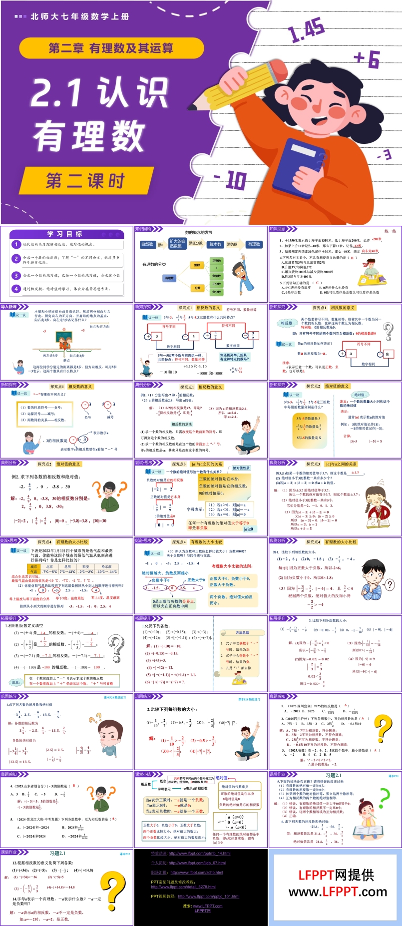 2.1認(rèn)識(shí)有理數(shù)（第2課時(shí)）北師大七年級(jí)數(shù)學(xué)上冊(cè)PPT課件(含教案+導(dǎo)學(xué)案）