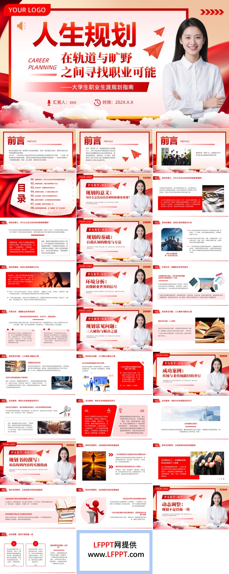 大學(xué)生職業(yè)生涯規(guī)劃指南人生規(guī)劃專題講座PPT課件含講稿