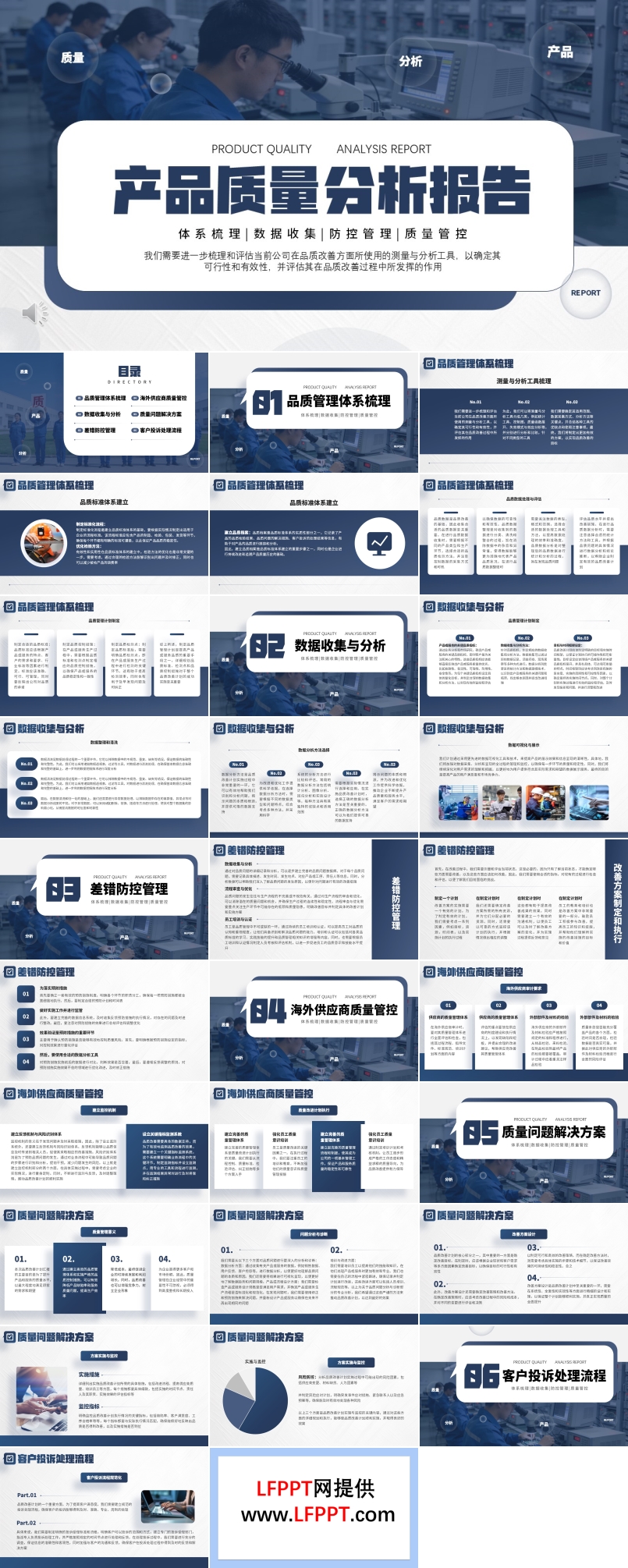 产品质量分析报告工作总结汇报PPT含讲稿