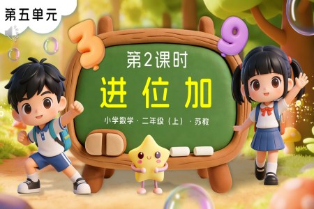 第五单元 第2课时 进位加苏教小学数学二年级上PPT课件(含教案+分层作业+学习任务单)