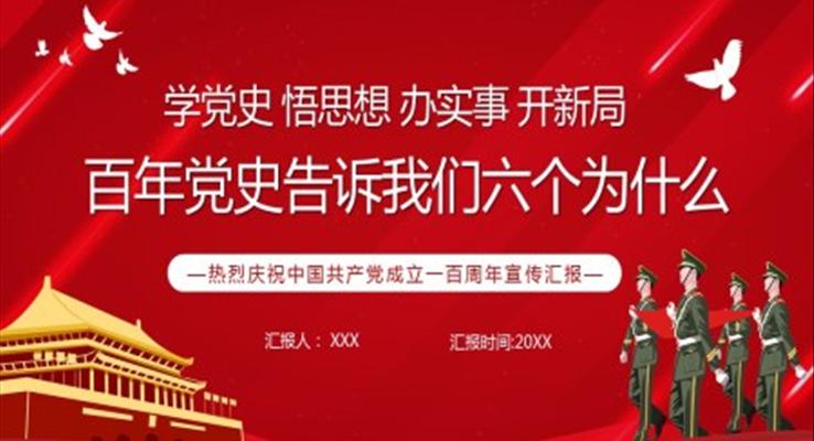 学党史ppt100周年PPT