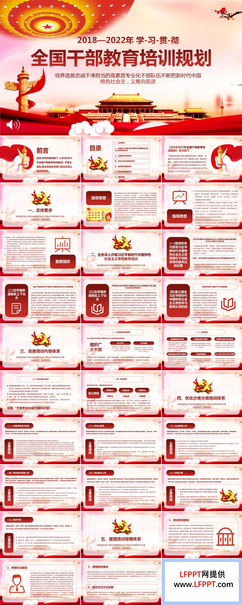 干部教育培训规划计划PPT模板