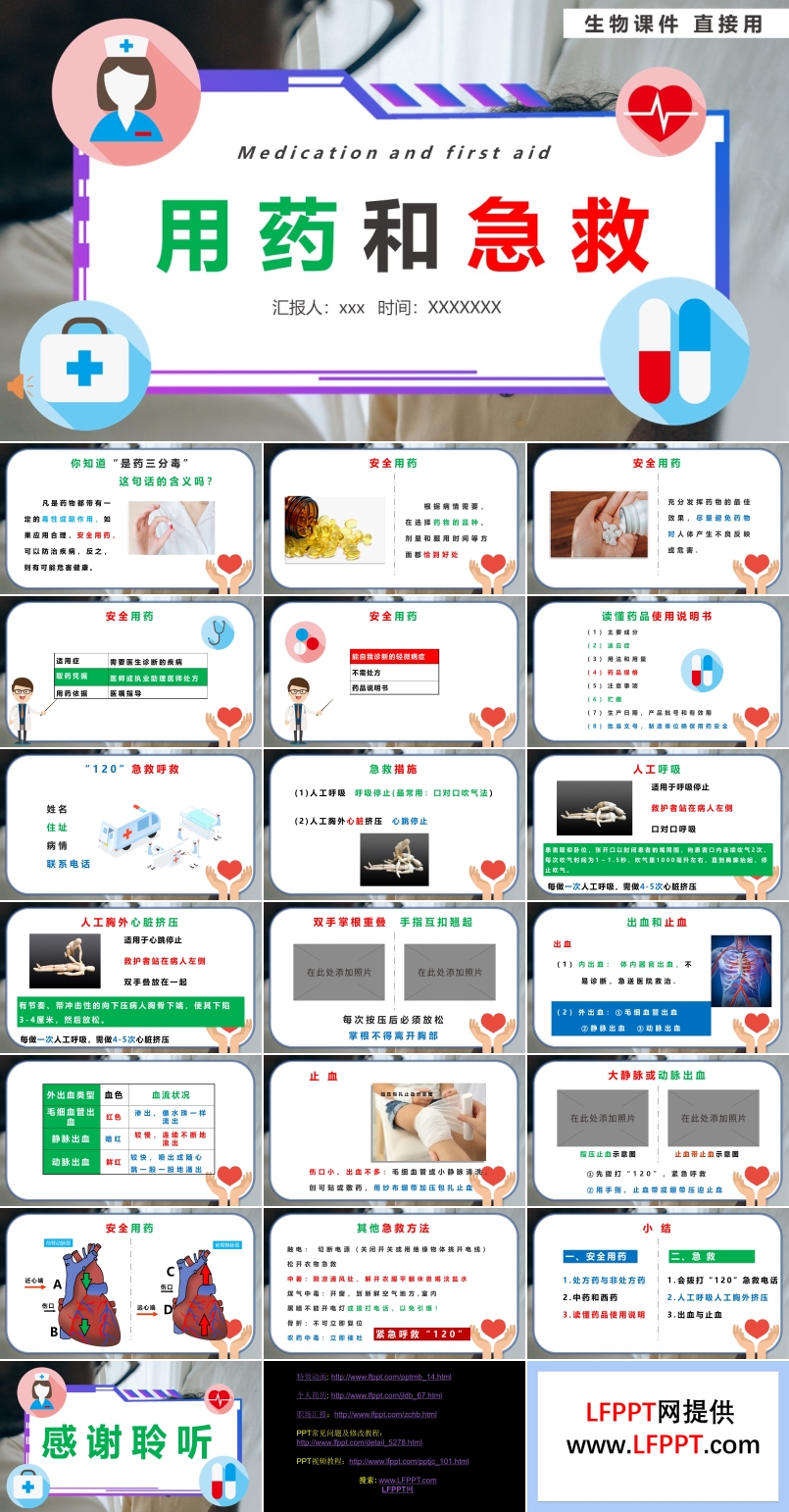 用药和急救知识课件PPT
