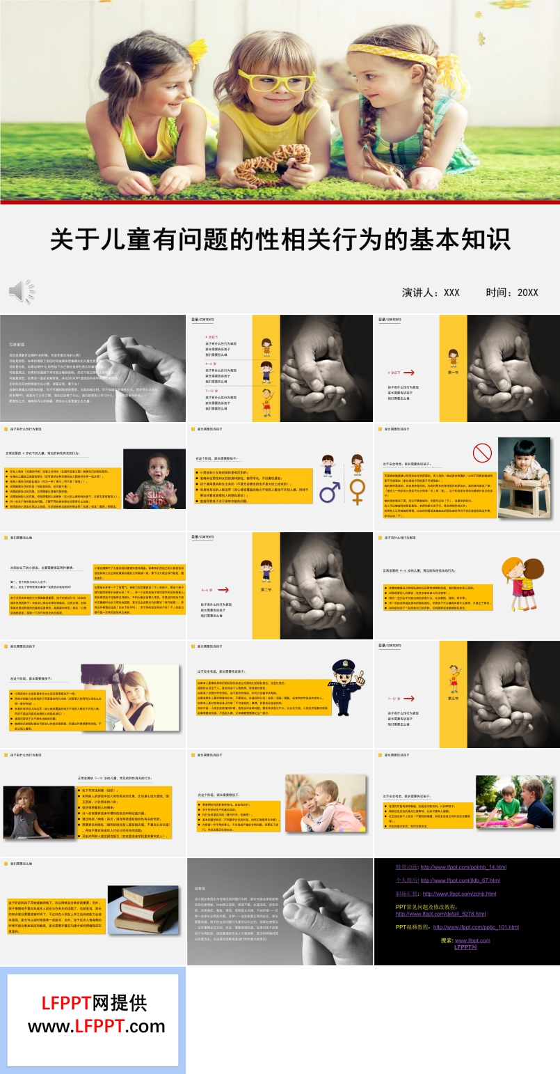 关于儿童有问题的性相关行为的基本知识PPT课件