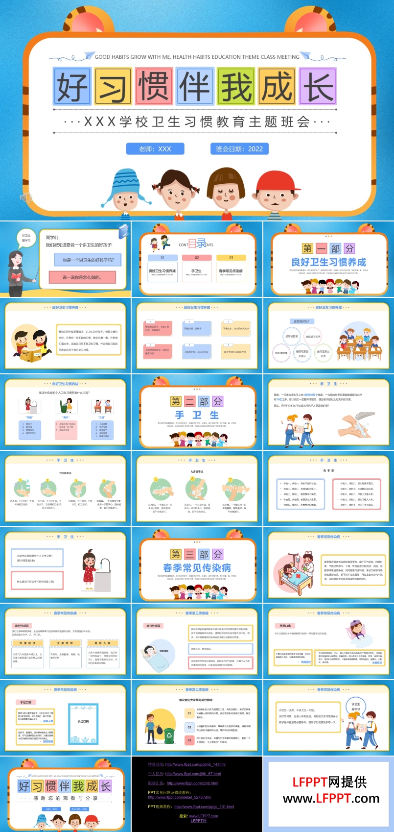 好习惯伴我成长主题班会PPT含讲稿