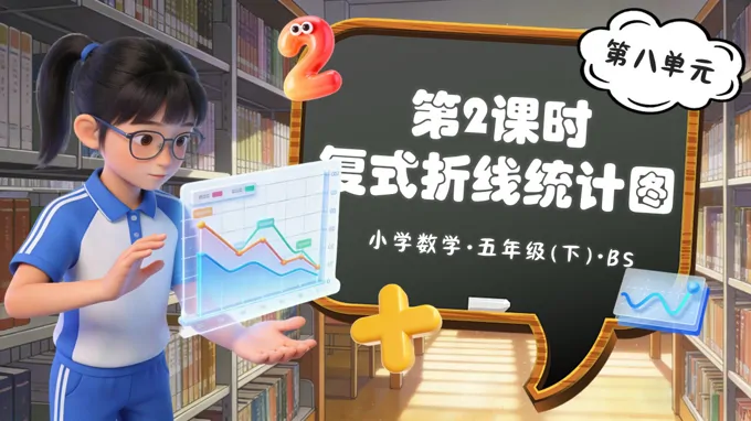 第八單元 第2課時(shí) 復(fù)式折線統(tǒng)計(jì)圖（教學(xué)課件）五年級(jí)數(shù)學(xué)下冊(cè)北師大ppt課件（教案+分層作業(yè)+學(xué)習(xí)任務(wù)單）