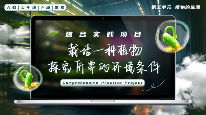 综合实践项目 栽培一种植物,探究所需的环境条件七年级生物下册第三单元PPT课件(教案+导学案+分层作业)
