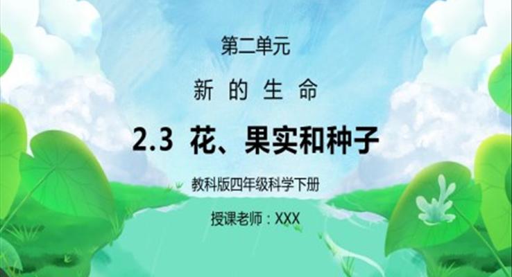 新的生命花果实和种子PPT课件