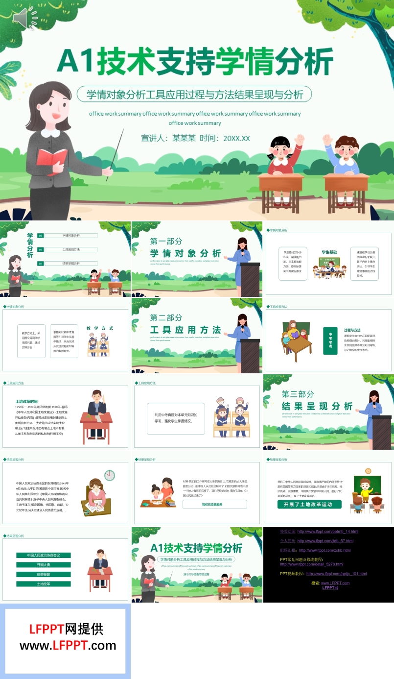 A1技术支持学情分析学情对象分析工具应用过程PPT动态模板