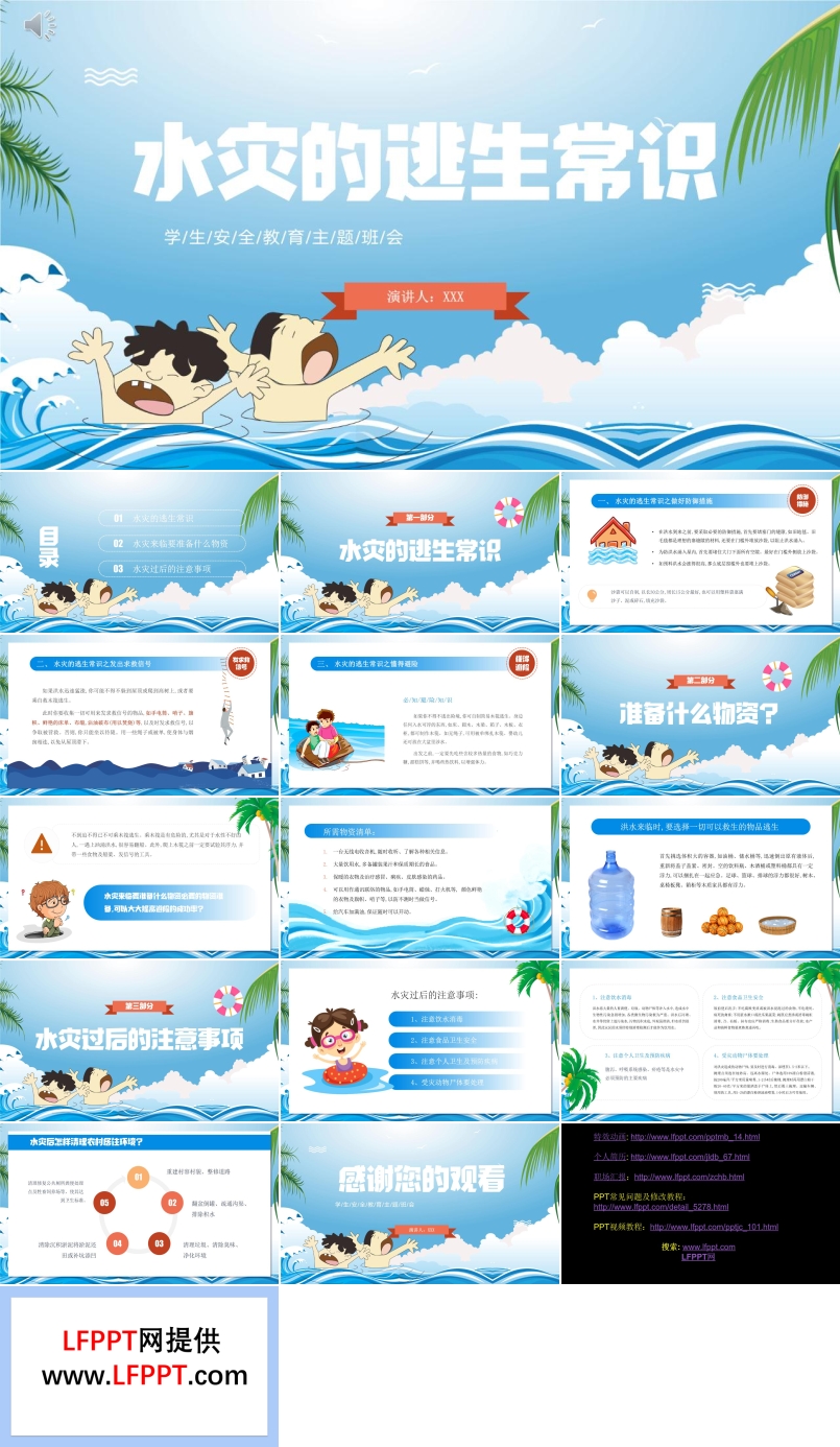 水灾逃生常识PPT课件