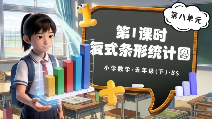 第八單元 第1課時(shí) 復(fù)式條形統(tǒng)計(jì)圖（教學(xué)課件）五年級(jí)數(shù)學(xué)下冊(cè)北師大ppt課件（教案+分層作業(yè)+學(xué)習(xí)任務(wù)單）
