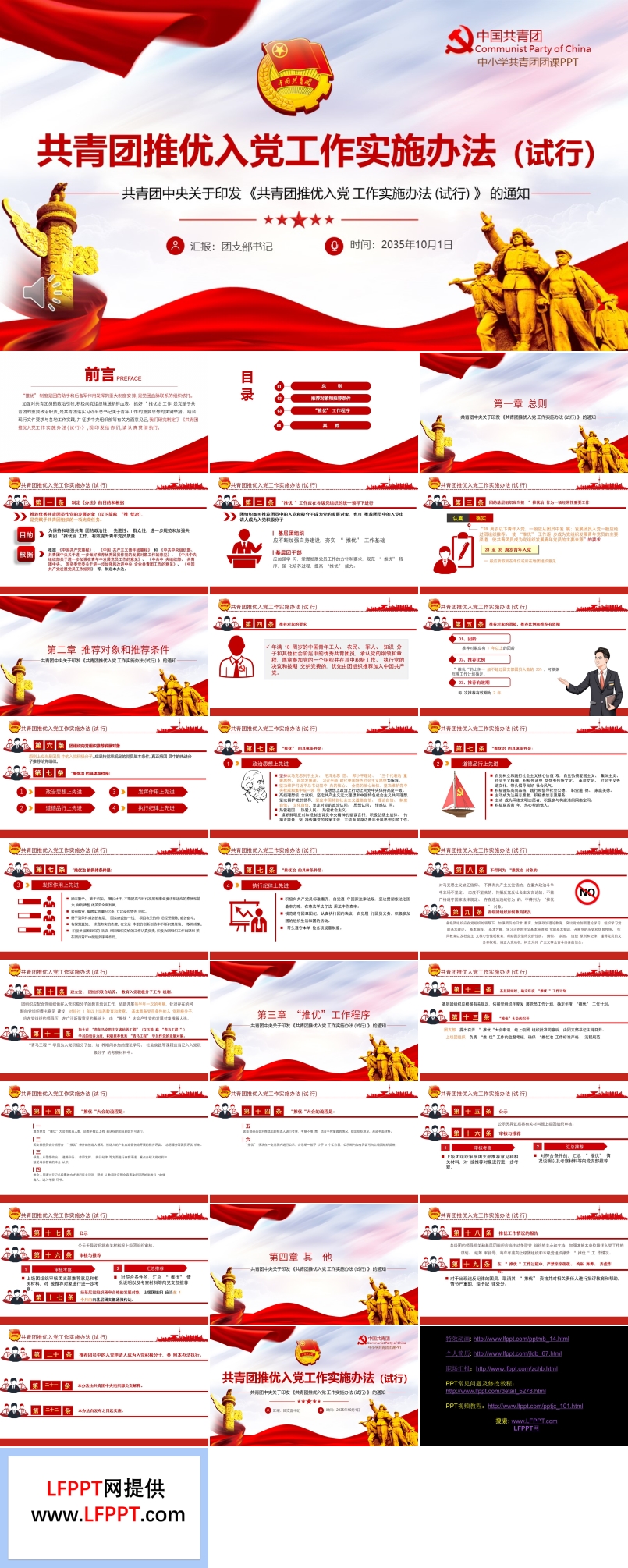 共青团推优入党工作实施办法PPT