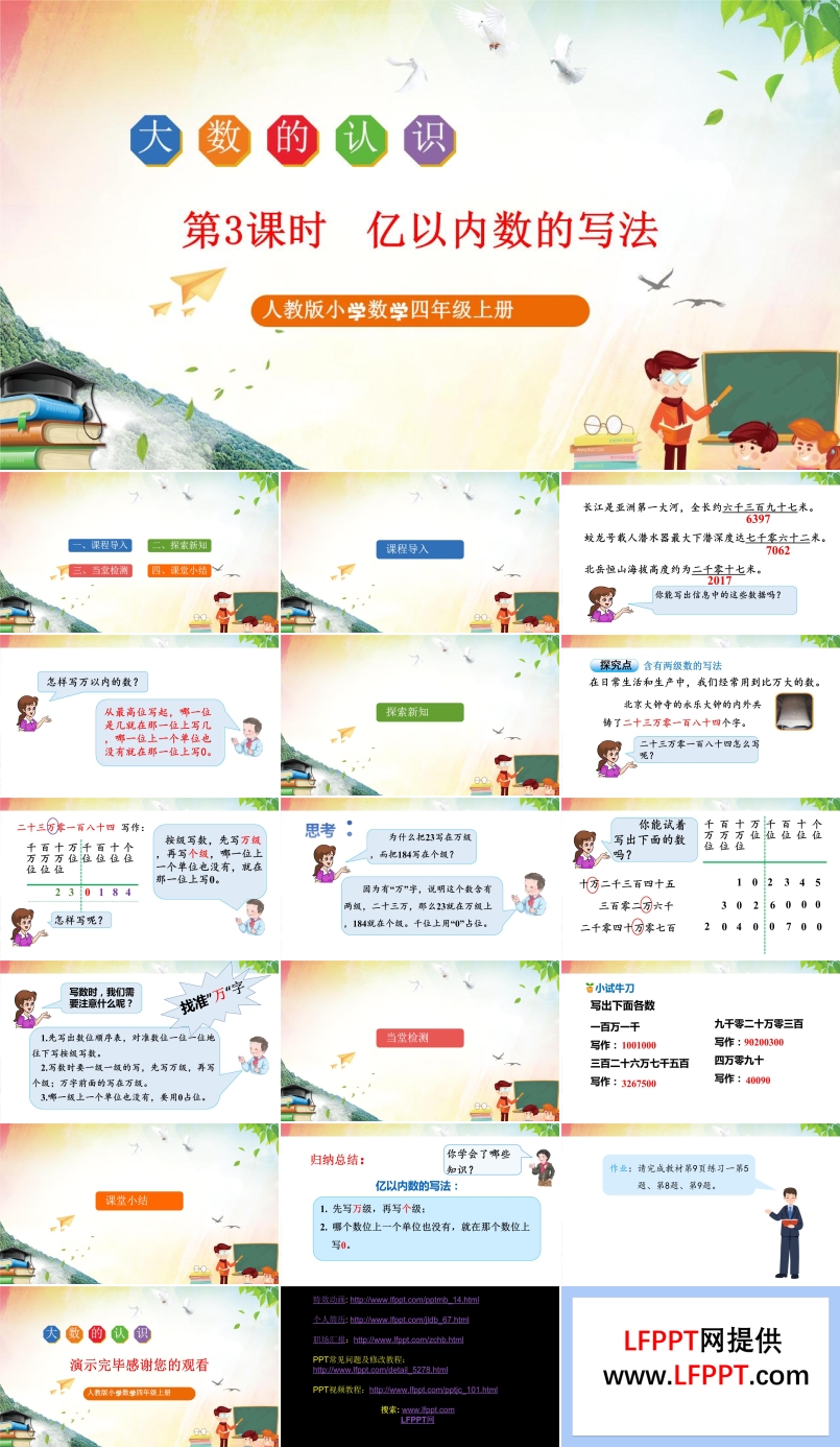 小學(xué)數(shù)學(xué)人教版四年級(jí)上冊(cè)《億以內(nèi)數(shù)的寫法》PPT課件